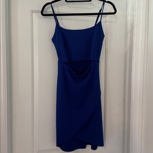 Lulu's Royal Blue Cutout Dress